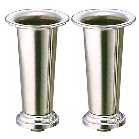 着脱式ステンレス花立 渕巻型 大