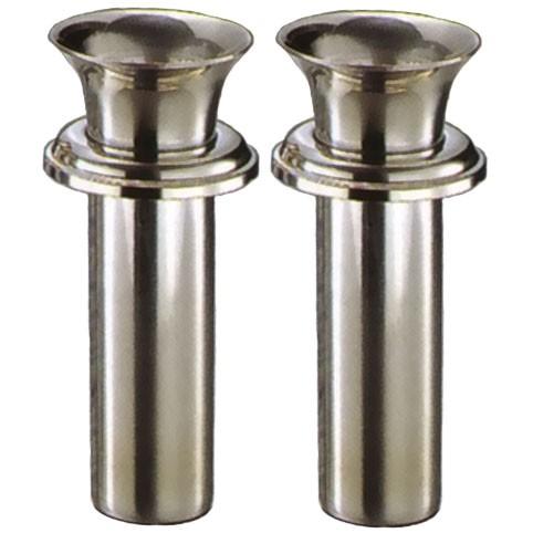 中入れツバ付ステンレス花立 44mm 小 (W-44小)