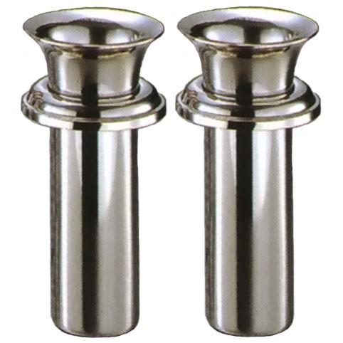 中入れツバ付ステンレス花立 48mm 小 (W-48小)