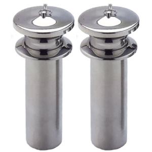 中入れツバ付ステンレス花立（ふた付） 59mm S