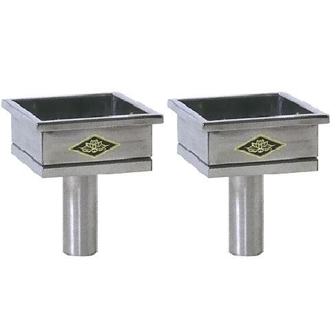 角型ステンレス花立 44mm 小 (8寸用・SK-1-1)