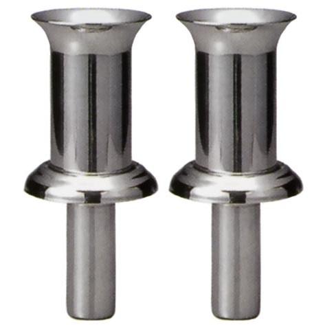 細穴用ステンレス花立 ラベンダー(ツバ付) 35mm