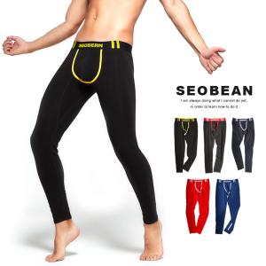 SEOBEAN セビン 裏微起毛 ウエストアクセント ローライズスパッツ 061 ロング レギンス 防寒｜101shop