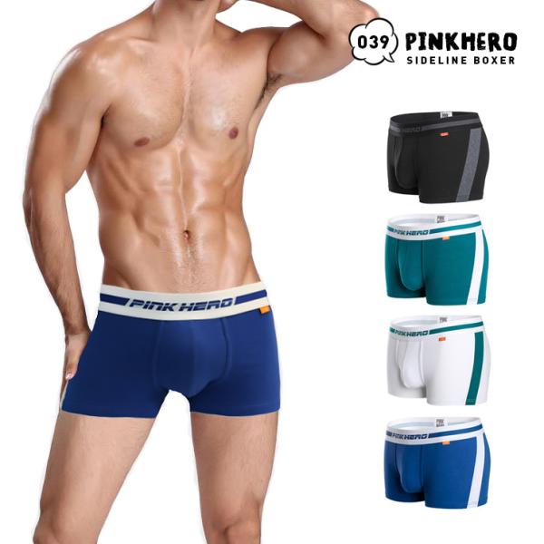 PINKHERO サイドライン ローライズボクサーパンツ M-XL ボクサー メンズ ボクサーパンツ...