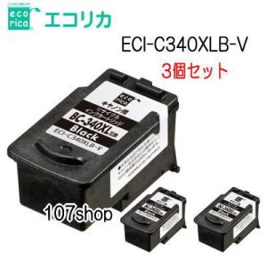 ((エコリカ)) ((3個セット)) BC-340XL 互換 リサイクルインク　ECI-C340XL...