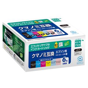 【365日発送/最短翌日お届け】((エコリカ ))  【増量】 KUI-6CL-L 互換 リサイクルインク ECI-EKUIL-6P ecorica