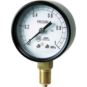 右下 一般圧力計 （Ａ枠立型φ６０） 圧力レンジ０〜２．００ＭＰａの商品画像