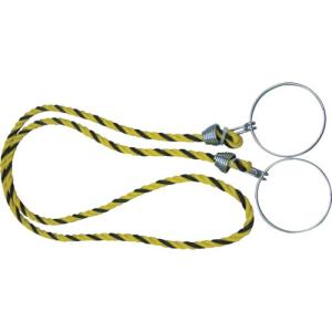 ＴＲＵＳＣＯ コーン用ロープ 標識 黄×黒 １２ｍｍＸ２ｍの商品画像