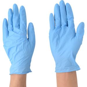 エステー モデルローブニトリル使いきり手袋 （粉つき） Ｌブルー ＮＯ９８１の商品画像