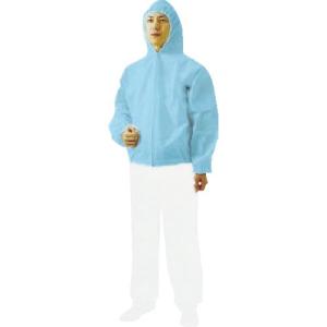 ＴＲＵＳＣＯ 不織布使い捨て保護服フード付ジャンバー ＬＬサイズ ブルーの商品画像