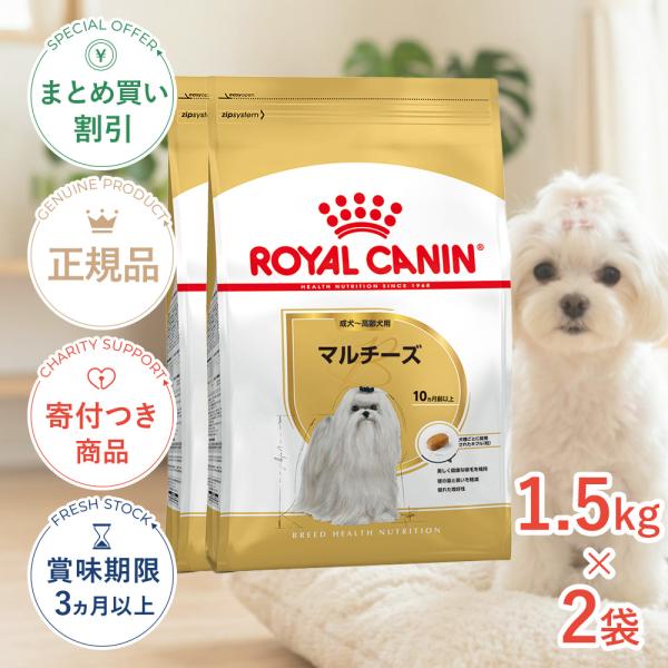 【お得な2個セット】ロイヤルカナン マルチーズ 成犬〜高齢犬用 1.5kg / マルチーズ成犬・高齢...