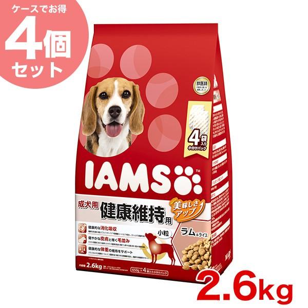 【お得な4個セット】[アイムス]IAMS 成犬用 健康維持用 ラム＆ライス 小粒 2.6kg/ 犬 ...