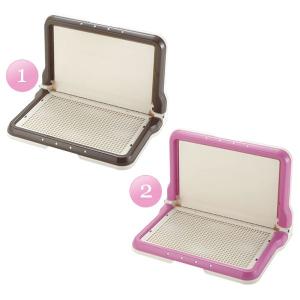 リッチェル（Richell） しつけ用ステップ L型トレー ワイド ダーク