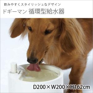 いぬ CAFE WATER ドギーマン[DoggyMan] 自動循環式給水器 小型・超小型犬用 給水器 DOG CAFE 犬 カフェ ウォーター 自動 電動 給水機 食器 浄水器 ペット用