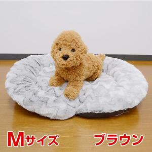 Adorable Pets ラウンドベッド-18 楕円 SM1269-M ブラウン 4560493503465 #w-143148