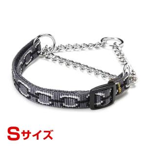 ルークラン レ マタン コカン 犬用首輪 ハーフチョーク マイヨン×ラメ入りグレー S 4571357062622 #w-146761