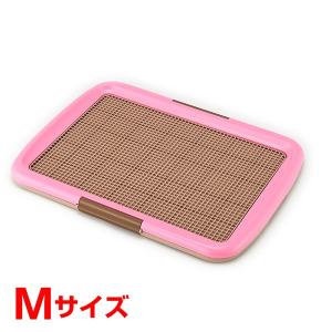 ボンビアルコン 薄型しつけるトレー Mサイズ ピンク / 犬 トイレ