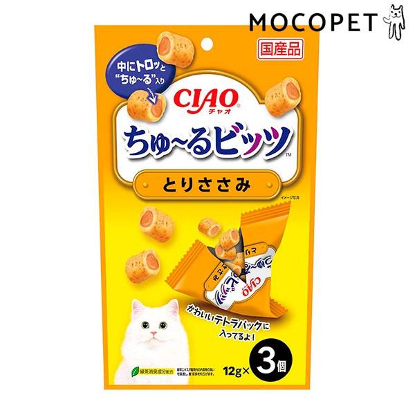 ちゅーるビッツ とりささみ 12g×3袋 / ちゃおちゅーる 国産 チャオチュール 猫 CIAO い...