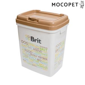 Brit[ブリット] Brit ドッグフードコンテナ 茶色 ブラウン フードストッカー 容器 キャットフード ドッグフード 犬 猫 4589567250913 #w-162218-00-00｜1096dog