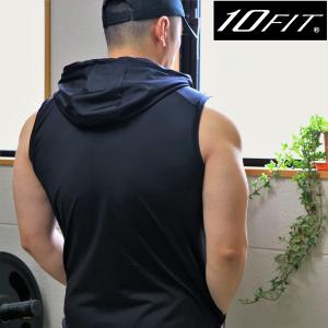 タンクトップ メンズ トレーニング ジム スポーツ トレーニング 筋トレ 黒 10FIT TE-05