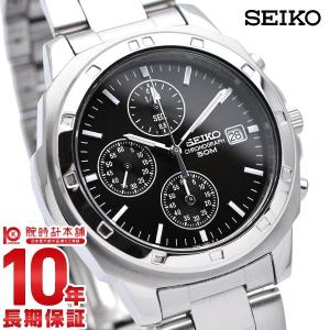 セイコー 腕時計 メンズ 逆輸入モデル クロノグラフ SEIKO SND191P1 SND191P ブラック メタルバンド