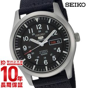 セイコー5スポーツ 自動巻き 逆輸入モデル 腕時計 メンズ 機械式 セイコー５スポーツ SEIKO5 SNZG15J1 ブラック ナイロンベルト