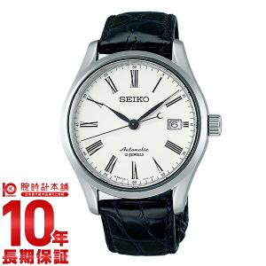 セイコー プレサージュ 腕時計 メンズ 自動巻き メカニカル 機械式 SEIKO PRESAGE ホワイト 革ベルト SARX019