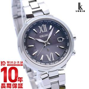 セイコー ルキア レディース 時計 ソーラー 電波 SEIKO LUKIA SSVV019 ブラック メタルバンド