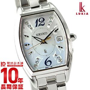 セイコー ルキア レディース 時計 ソーラー 電波 SEIKO LUKIA SSVW123 ブルー メタルバンド