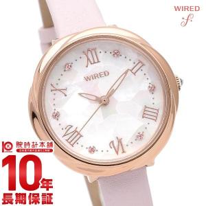セイコー ワイアード エフ 腕時計 レディース SEIKO WIRED ｆ AGEK462 ピンク 革ベルト 白蝶貝｜10keiya