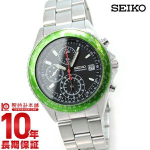 セイコー SEIKO 先行限定販売モデル パイロット クロノグラフ グリーン 100m防水  メンズ 腕時計 SZER033