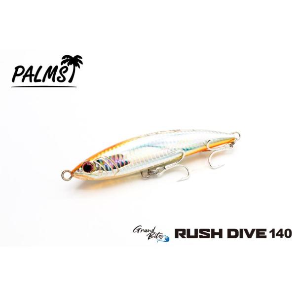 パームス グランバイツ ラッシュダイブ140 UVハーフクリアベイト　PALMS RUSH DIVE...