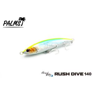 専用PALMS ラッシュダイブ140 PALMS パームス グランバイツ ラッシュダイブ140 まずめチャートグロー