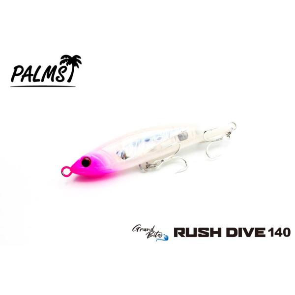 パームス グランバイツ ラッシュダイブ140 クリアグローピンク　PALMS RUSH DIVE 1...
