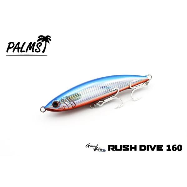 パームス グランバイツ ラッシュダイブ160 透けブルーピンク 　PALMS RUSH DIVE 1...