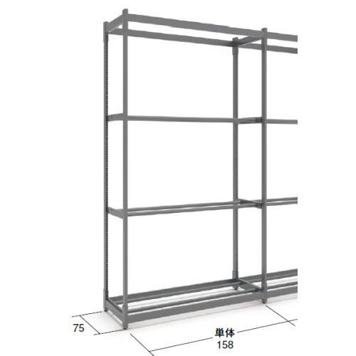 タイヤ台（W158×D75×H270）単体3段　中日販売　業務用　陳列棚