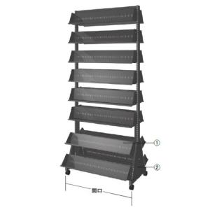 DVD両面(W93×D41×H216)16段単体 中日販売 業務用 陳列棚 セル・店