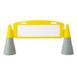 フィールドアーチ「白無地」片面表示　ユニット　安全標識　看板