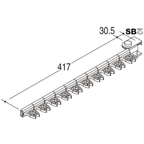 クラブフック10連アイアン用　クローム（キャッチ式）　ロイヤル　アパレル衣料　業務用　収納　金物