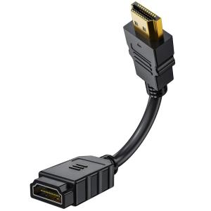 HDMI ケーブル Fire TV Stick用 オスメス 延長 15cm 4K 短い wuernine PS3 PS4 テレビ PC モニ｜110110-3