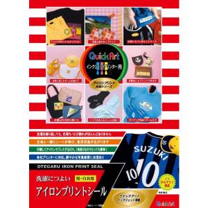 黒・白共用アイロンプリントシール A4サイズ 2枚入り