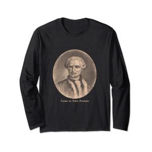 サンジェルマン伯爵 Comte de Saint Germain Portrait Vintage 神智学 長袖Tシャツ｜110110-3