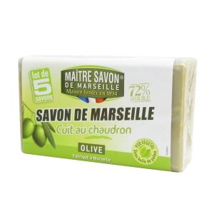 Maitre Savon de Marseille(メートル・サボン・ド・マルセイユ) サボン・ド・マルセイユ オリーブ 100g×5個