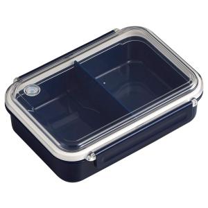 OSK 弁当箱 ランチボックス まるごと冷凍弁当 ネイビー 650ml 保存容器/冷凍OK/レンジOK/レシピ付/仕切付 日本製 食洗機対応