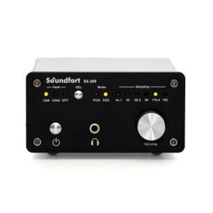 Soundfort DS-200: ハイパフォーマンスUSB DAC（32bit/192kHz, DSD5.6MHz対応多彩なデジタル入出力｜110110-3