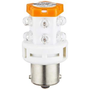 ELPA LED回転灯球 12Ｖ用 BA15s イエロー 熱を持たず、消費電力が少ない省エネタイプ G-1006B(Y)｜110110-3