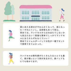 ランドセル用背あて ショルダーパッド 肩パッド...の詳細画像3
