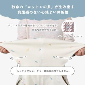 スワドル コットン おくるみ 部分メッシュ ス...の詳細画像4