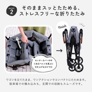 ストローラーワゴン 2人乗り 折りたたみ 軽量...の詳細画像3