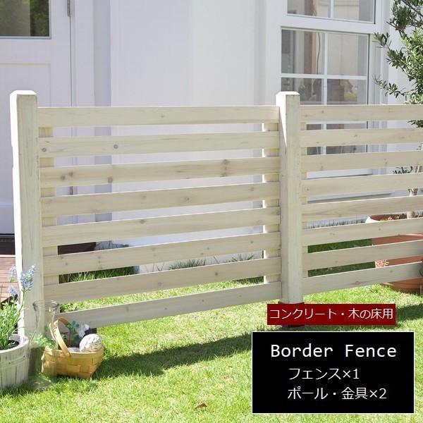 フェンス 木製 ホワイト ボーダーフェンス スプレッド（基本セット/平地用） SFBF1000F-H...